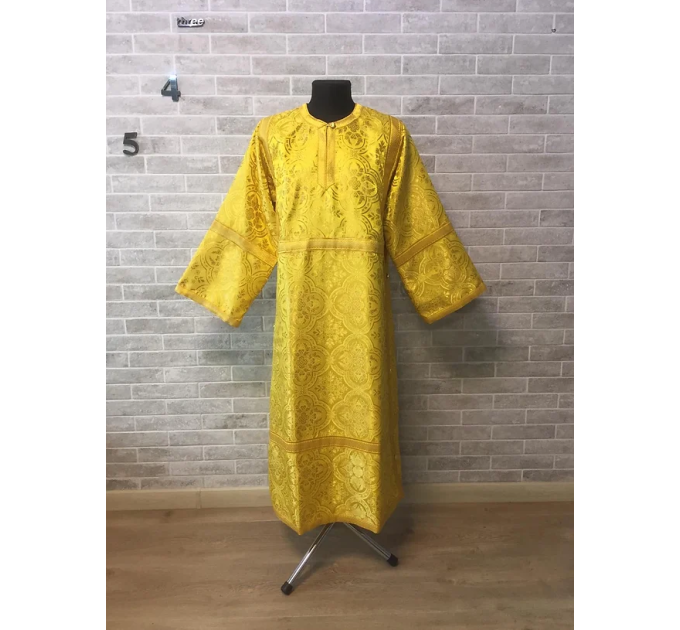 Sticharion - Stikhar - Altar Server Reader Robe - Liturgical cloth in yellow