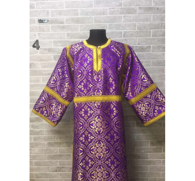 Sticharion - Stikhar - Altar Server Reader Robe - Liturgical cloth in yellow