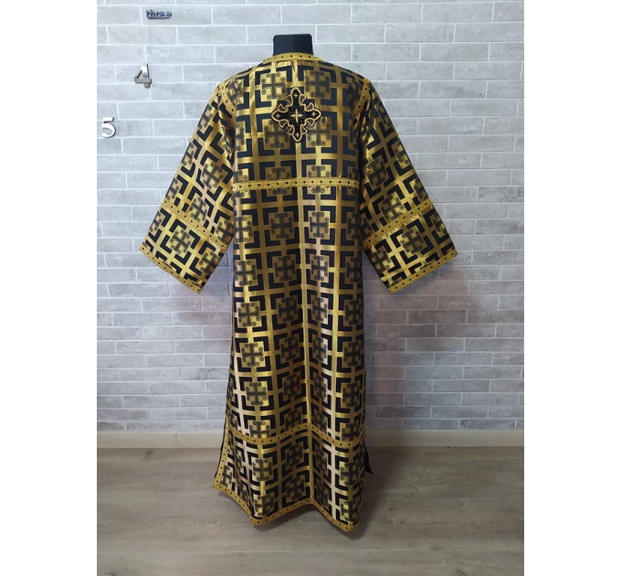 Black-gold Altar Server Reader Robe - Stikharion - Surplice - Rochet alb