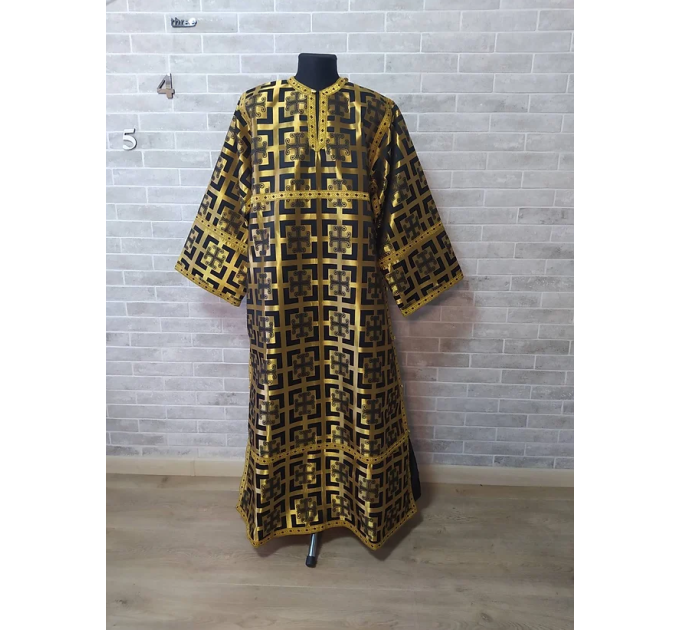 Black-gold Altar Server Reader Robe - Stikharion - Surplice - Rochet alb