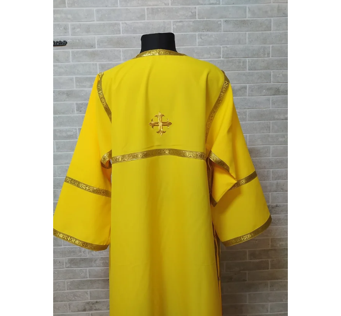 Green Altar Server Reader Robe in gabardine - Stikharion - Surplice - Rochet