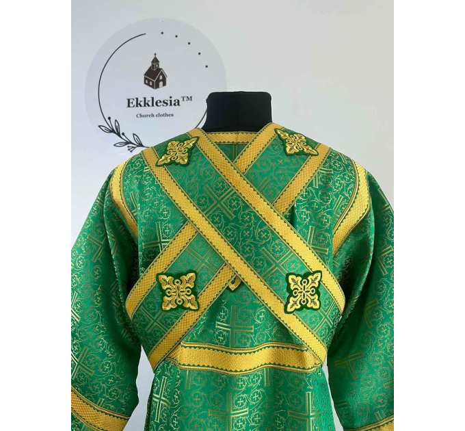 Subdeacon's set - Stichar and orar in greek brocade - Orthodox liturgical set