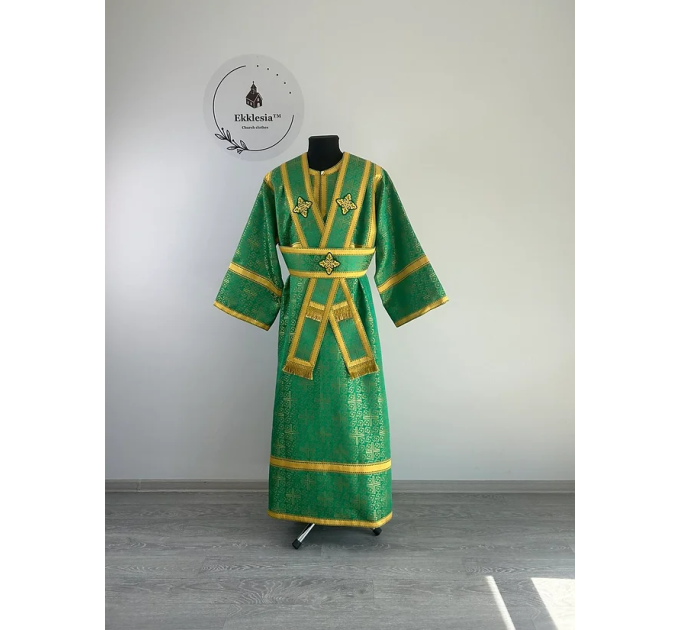 Subdeacon's set - Stichar and orar in greek brocade - Orthodox liturgical set