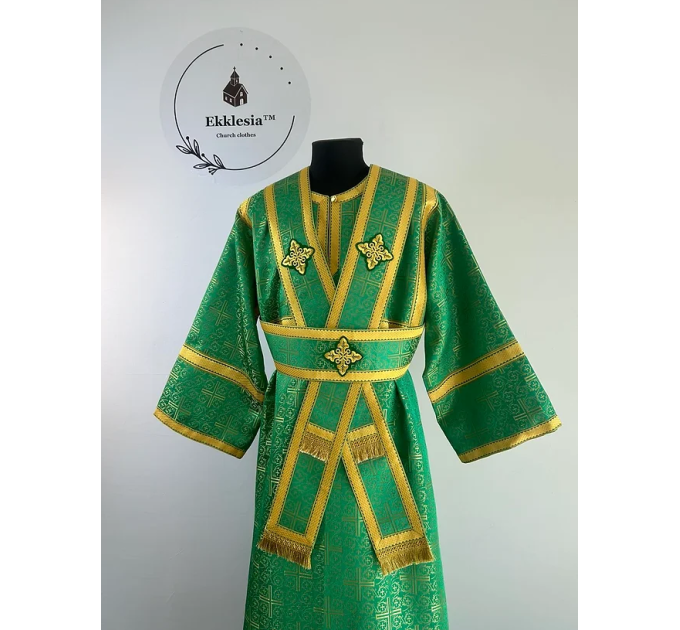 Subdeacon's set - Stichar and orar in greek brocade - Orthodox liturgical set