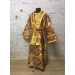 Gold-maroon subdeacon's vestment and single orar - Stictarion for subdeacon