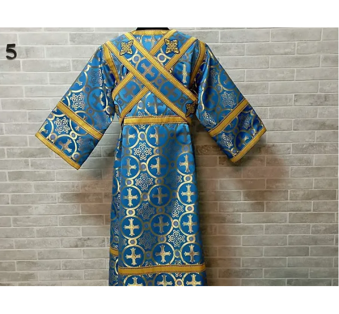 Sticharion for subdeacon - Vestment in greek brocade - Orthodox liturgical orar