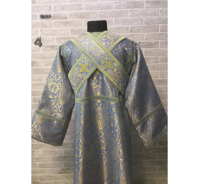 Subdeacon's vestment - Sticharion and orar in greek brocade - Orthodox cloth