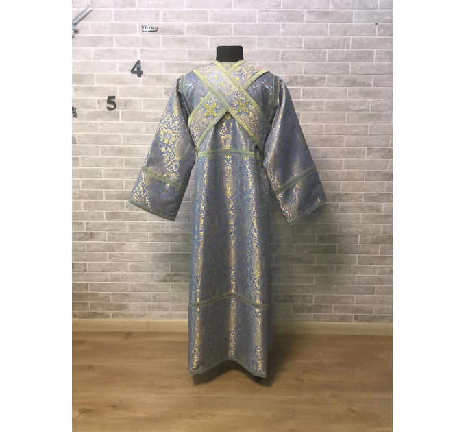 Subdeacon's vestment - Sticharion and orar in greek brocade - Orthodox cloth
