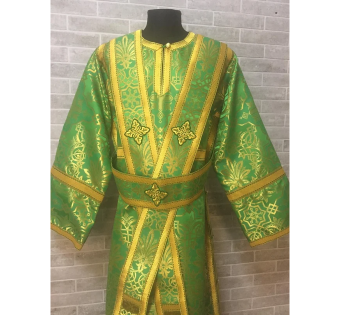 Subdeacon's vestment set - Sticharion and single orar in Greek brocade