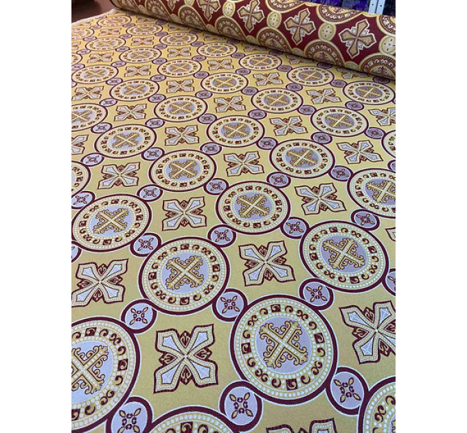 Church covers in gold brocade 