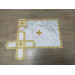 Monochrome Chalice Covers with no embroidery in satin fabric
