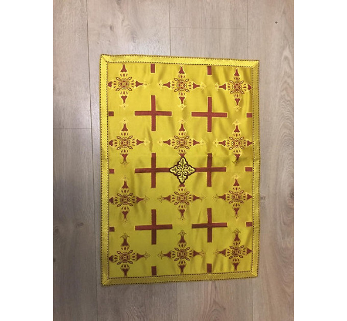 Orthodox Chalice Covers in greek brocade with aer