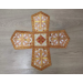 Orthodox chalice covers and aer set in metallic brocade