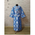 Blue subdeacon's alb - Orthodox Vestment - Subdeacon's set of vestments - Silver
