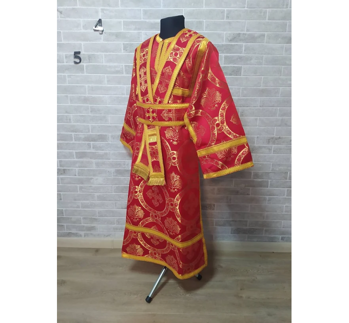Subdeacon's alb - Vestment - Orthodox subdeacon's set - Liturgical clothes