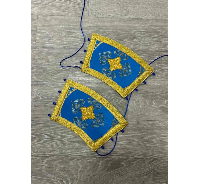 Protodeacon's vestment set - Stichar, double orar, cuffs - Deacon's orarion