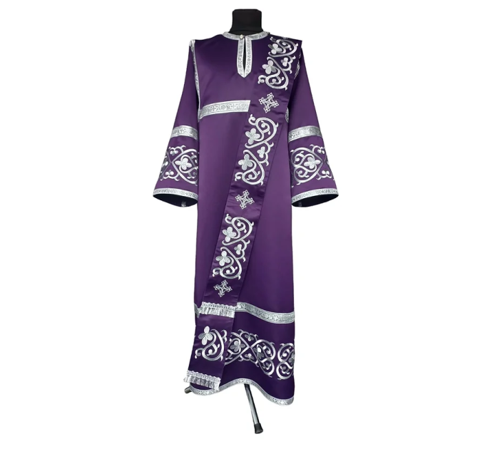 Protodeacon's vestment set - Stichar, double orar, cuffs - Deacon's orarion