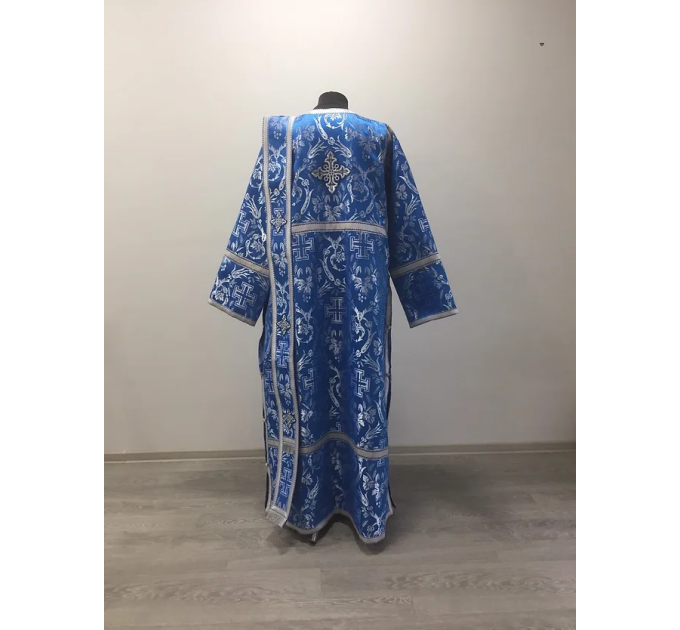 Vestment set for deacon - Stichar, orar, cuffs in brocade - Deacon's set