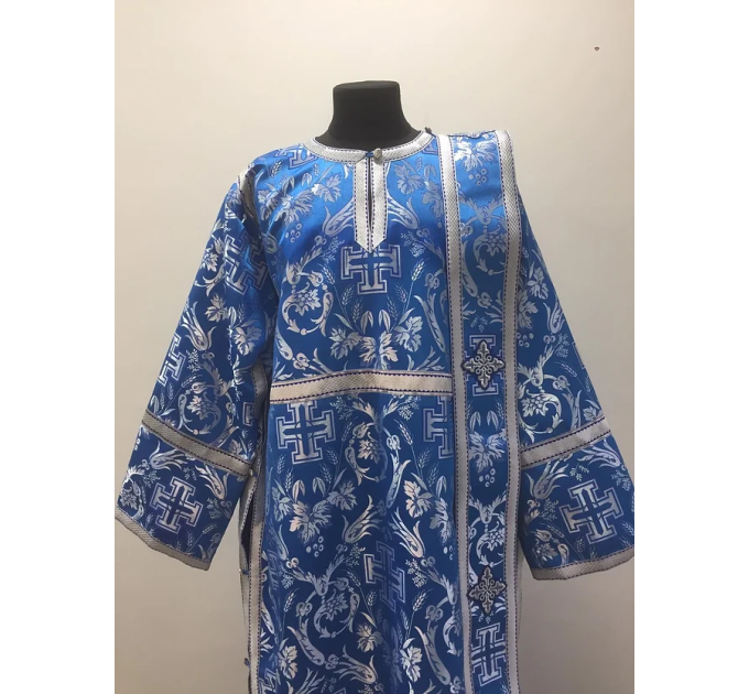 Vestment set for deacon - Stichar, orar, cuffs in brocade - Deacon's set