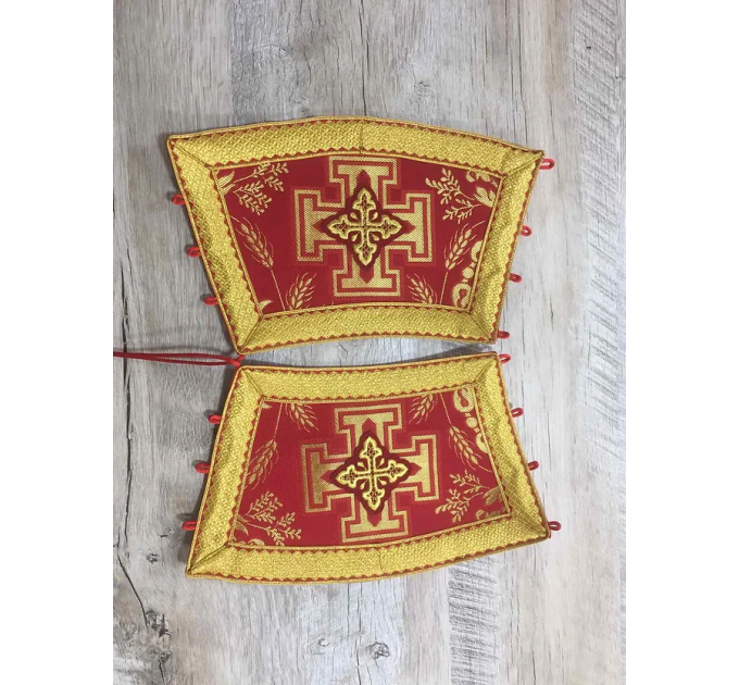Vestment set for deacon - Stichar, orar, cuffs in brocade - Deacon's set