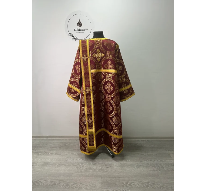 Protodeacon's vestment set - Stichar, double orar, cuffs - Deacon's orarion