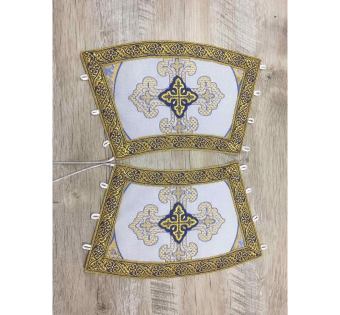 Protodeacon's vestment set - Stichar, double orar, cuffs - Deacon's orarion