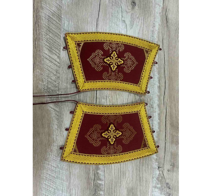 Protodeacon's vestment set - Stichar, double orar, cuffs - Deacon's orarion