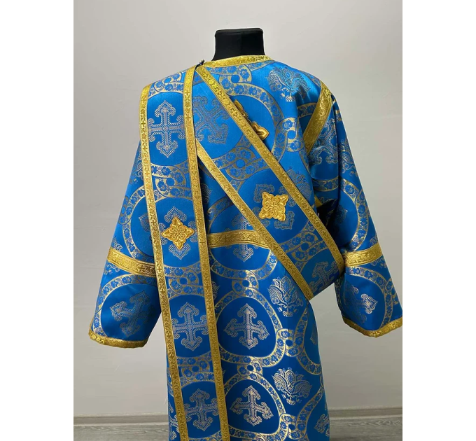 Protodeacon's vestment set - Stichar, double orar, cuffs - Deacon's orarion