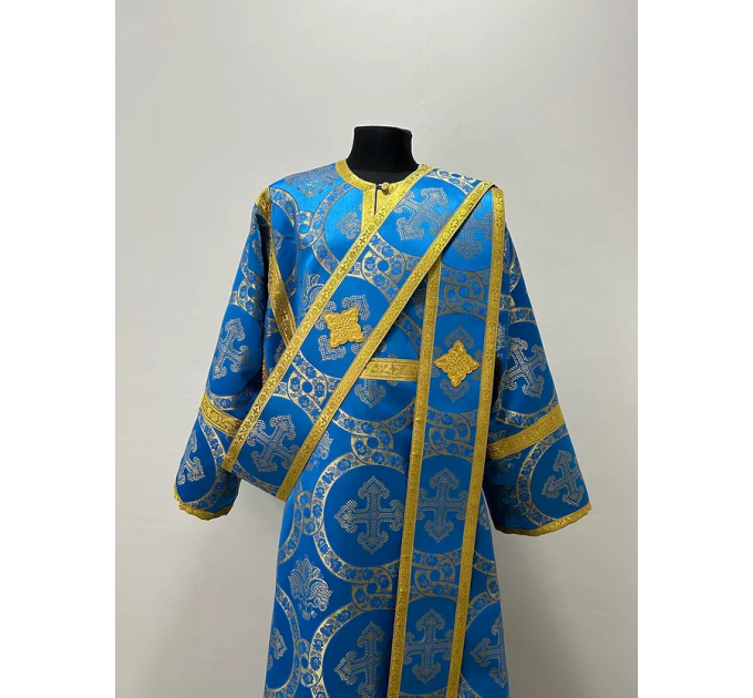 Protodeacon's vestment set - Stichar, double orar, cuffs - Deacon's orarion
