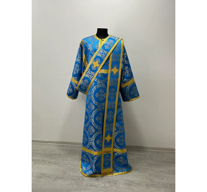 Protodeacon's vestment set - Stichar, double orar, cuffs - Deacon's orarion