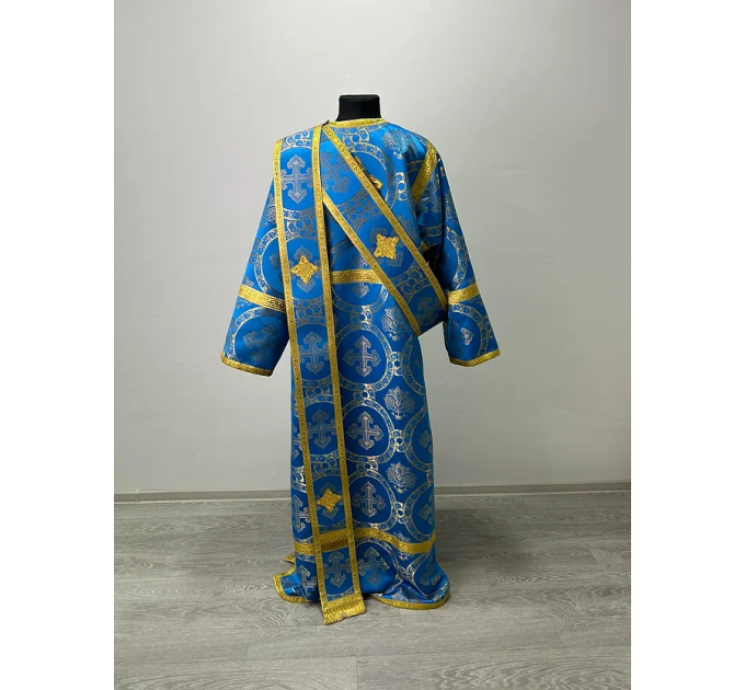 Protodeacon's vestment set - Stichar, double orar, cuffs - Deacon's orarion