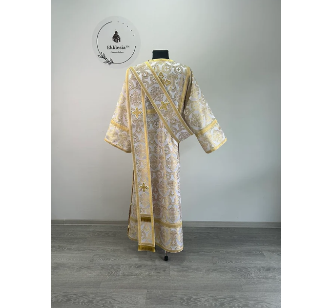 Corona protodeacon's alb - Orthodox vestment for protodeacon - Stichar and orar