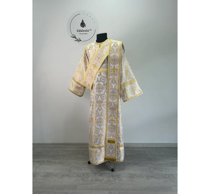 Corona protodeacon's alb - Orthodox vestment for protodeacon - Stichar and orar
