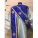 Сombined velvet and brocade Protodeacon's stichar - Double Greek style orarion