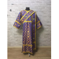 Protodeacon's liturgical vestment - Orthodox sticharion with icon, double orar