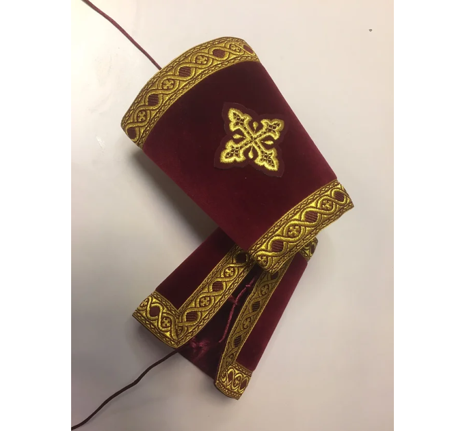 Protodeacon's combined set: velvet orar and brocade sticharion - Deacon's set