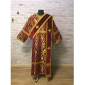 Protodeacon's combined set: velvet orar and brocade sticharion - Deacon's set