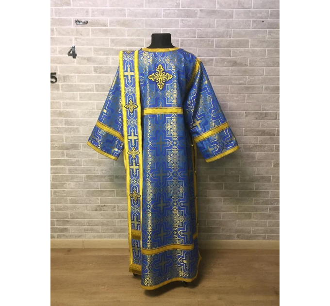 Deacon's set in brocade - Sticharion and orar - Orthodox Liturgical priest set