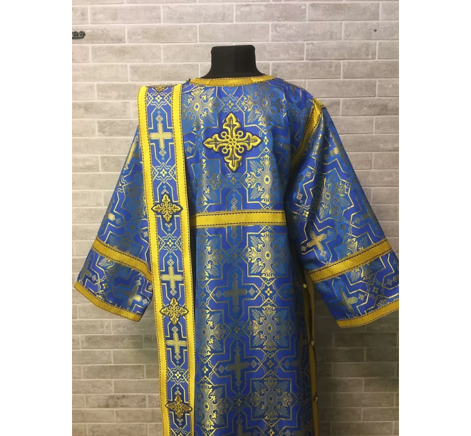 Deacon's set in brocade - Sticharion and orar - Orthodox Liturgical priest set
