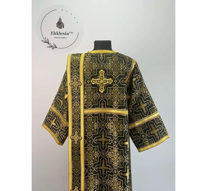 Deacon's set in brocade - Sticharion and orar - Orthodox Liturgical priest set