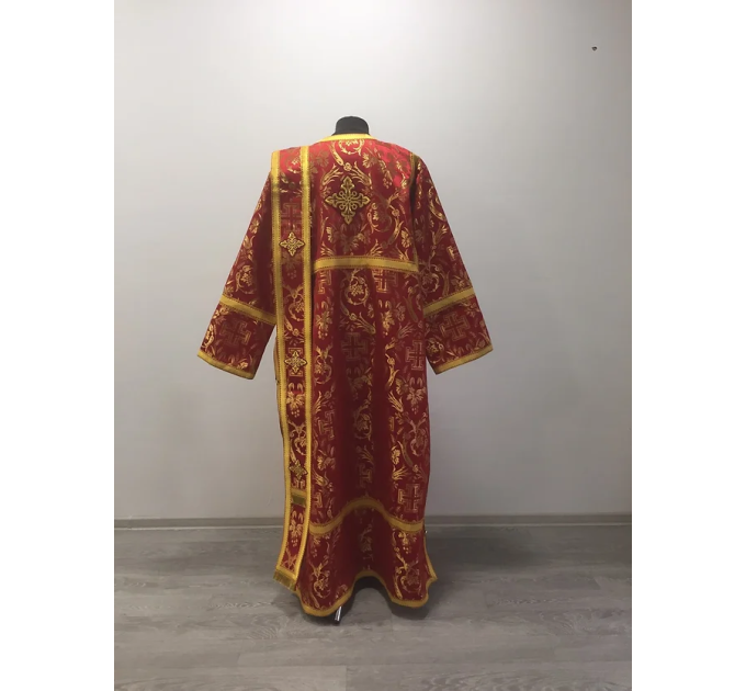 Vestment set for deacon - Stichar, orar, cuffs in brocade - Deacon's set