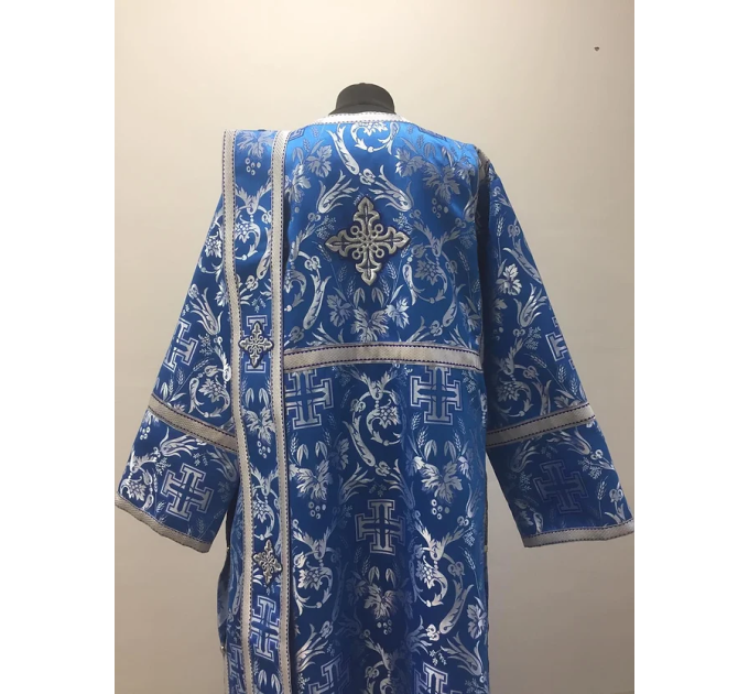 Vestment set for deacon - Stichar, orar, cuffs in brocade - Deacon's set