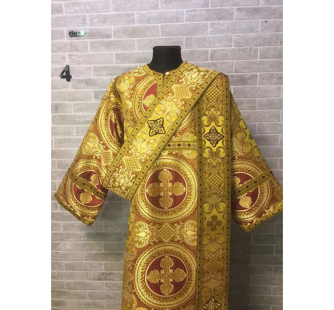 Vestment for protodeacon/deacon - Orthodox liturgical decon's clothes in brocade