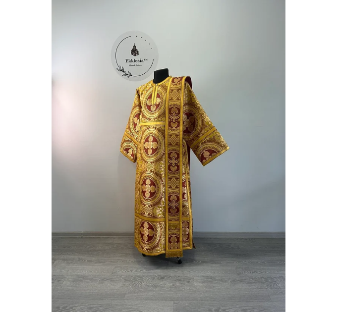 Vestment for protodeacon/deacon - Orthodox liturgical decon's clothes in brocade