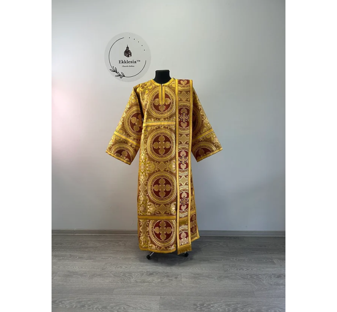 Vestment for protodeacon/deacon - Orthodox liturgical decon's clothes in brocade