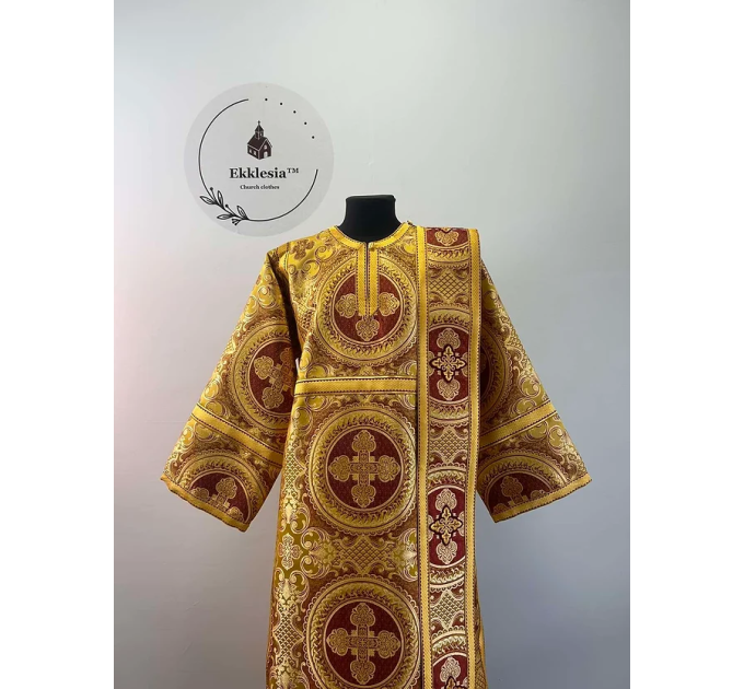 Vestment for protodeacon/deacon - Orthodox liturgical decon's clothes in brocade