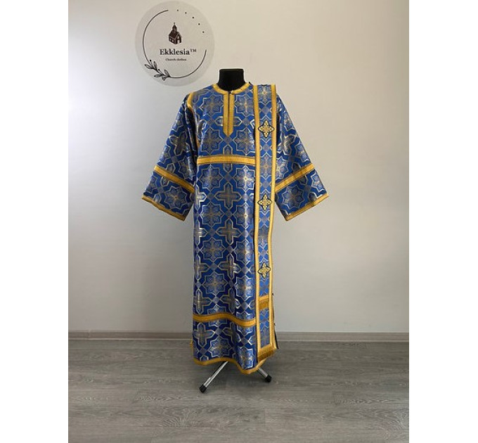 Deacon's vestment set - Sticharion and orar - Orthodox Liturgical set with cuffs