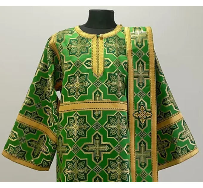 Deacon's vestment set - Sticharion and orar - Orthodox Liturgical set with cuffs