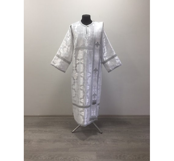 Deacon's vestment set - Sticharion and orar - Orthodox Liturgical set with cuffs