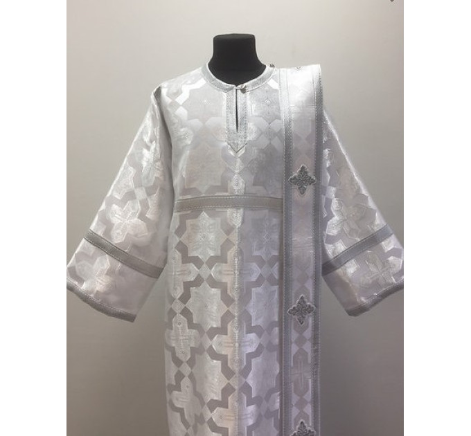 Deacon's vestment set - Sticharion and orar - Orthodox Liturgical set with cuffs